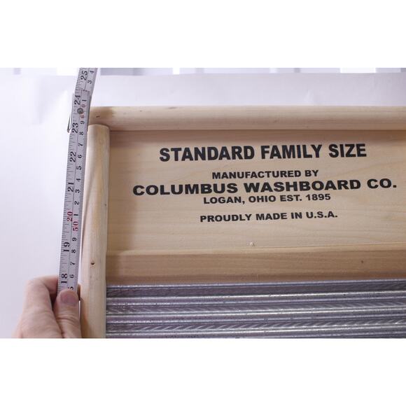 Maid-Rite, Handmade Washboard, Columbus Washboard co, Rustic Laundry - Picture 4 of 4